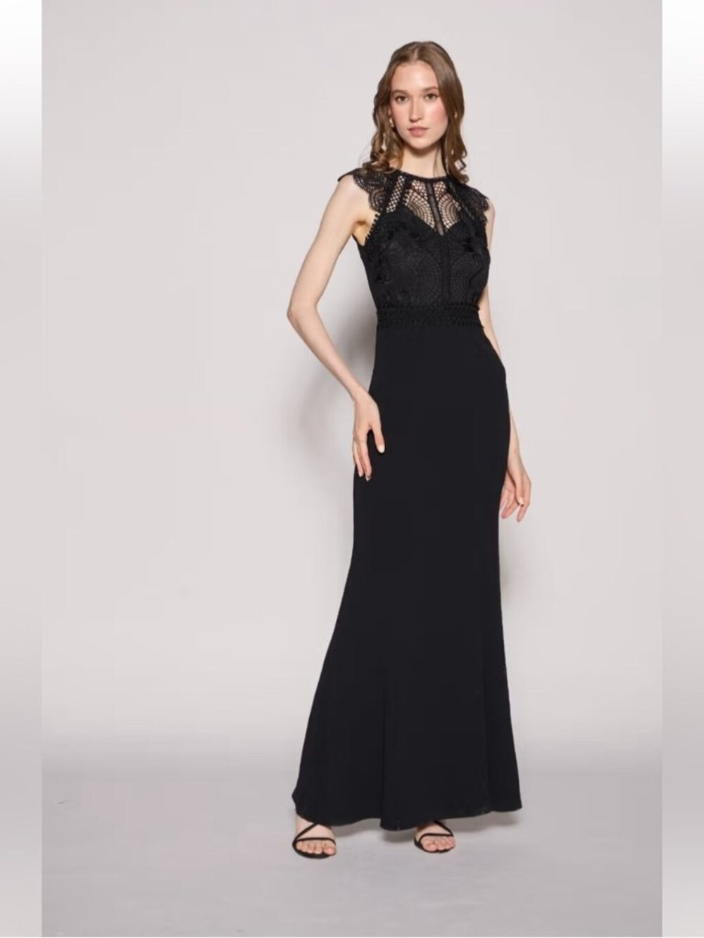 Lipsy Artwork Bodice Tulip Evening Gown Dress